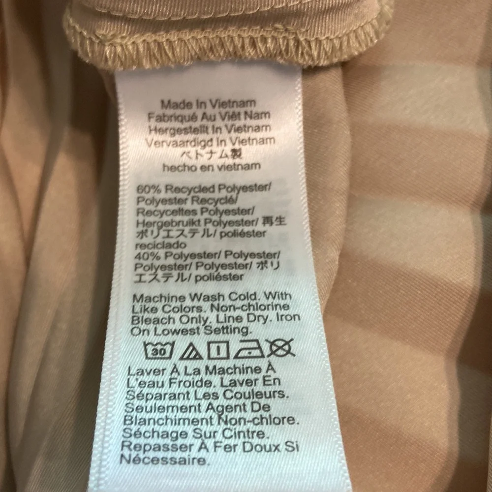 J. Crew Tan Cream Midi A-Line Skirt size XS excellent condition - Picture 5 of 8